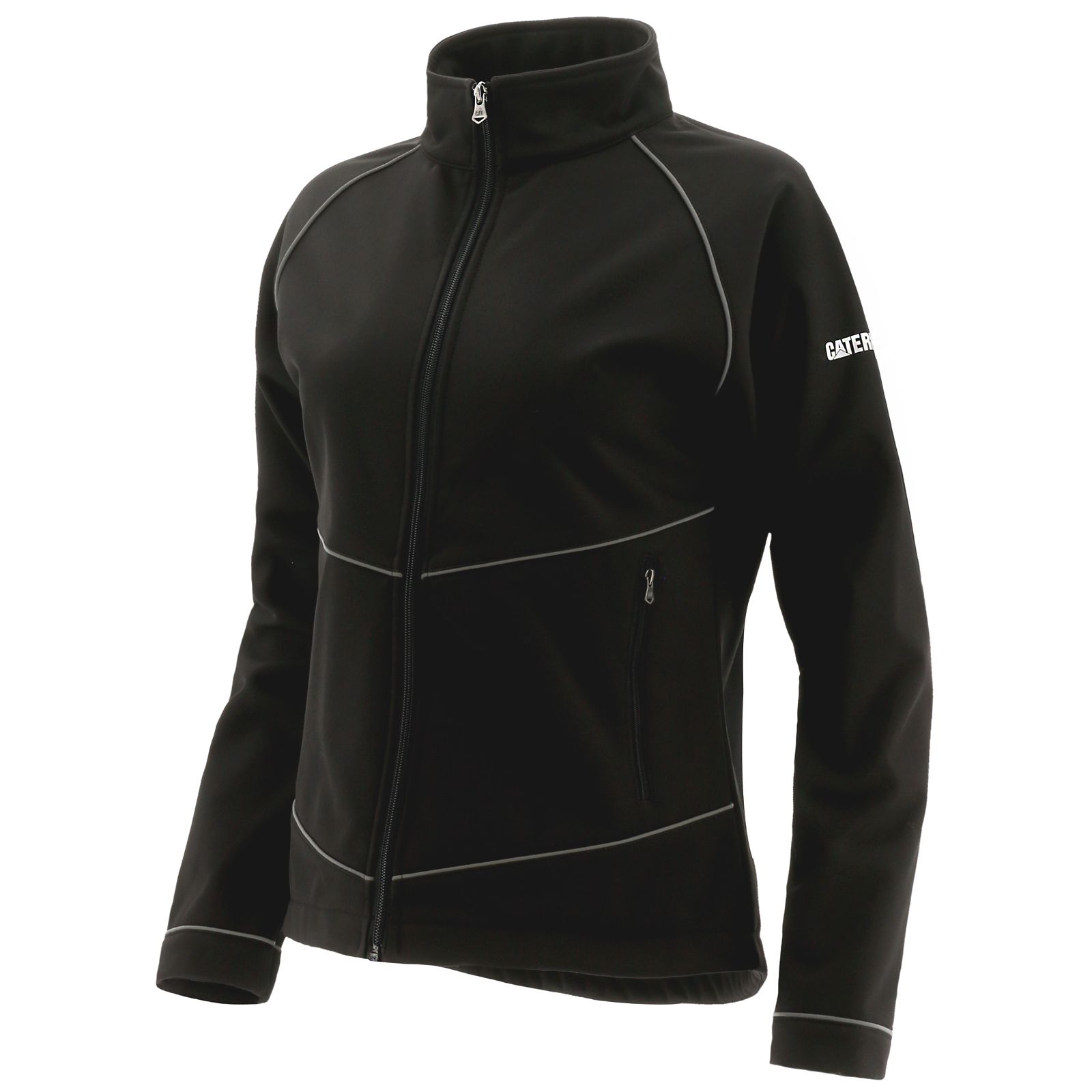 Caterpillar Triton Soft Shell - Womens Jackets - Black - NZ (738WZGDNH)